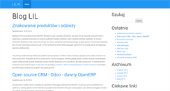 Desktop Screenshot of lil.pl